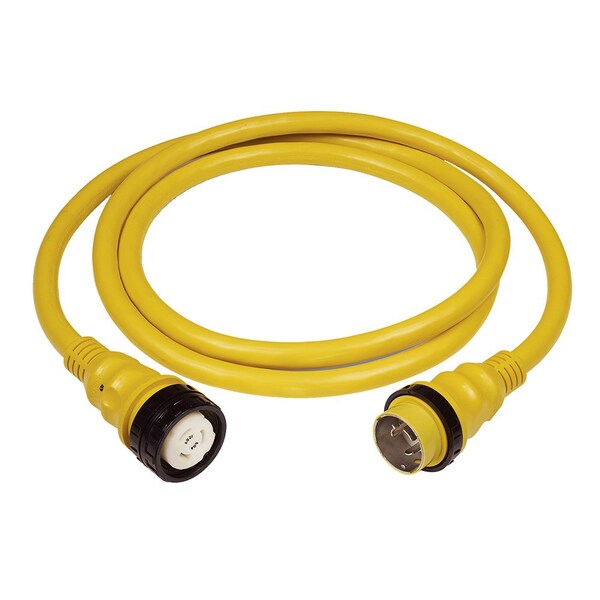 Marinco 50 AMP 125V Shore Power Cable - 75' - Yellow 6153SPP-75 - main